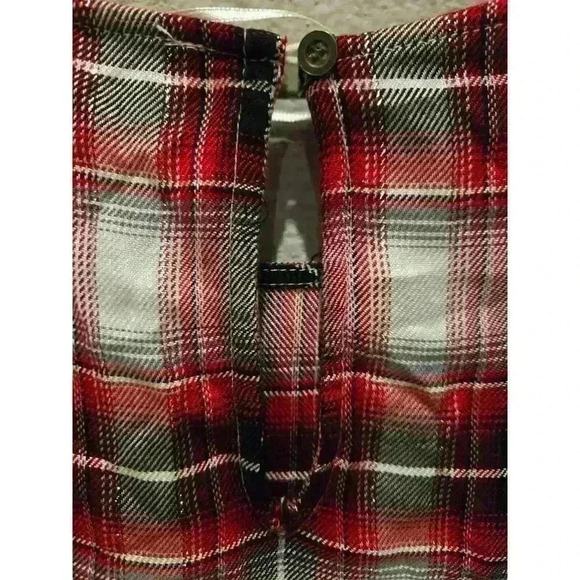 Jane And Delancey Women's 1X Red Plaid Balloon Sleeve Blouse Multicolor - Picture 10 of 11